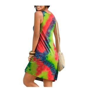 Multi-colored summer dress NWOT